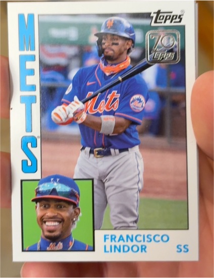 2021 Topps Update 70 Years of Topps #70YT-34 Francisco Lindor — front
