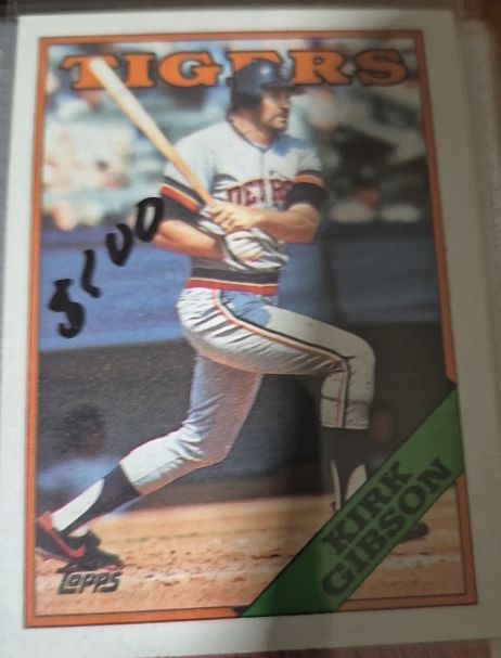 1988 Topps #605 Kirk Gibson — front