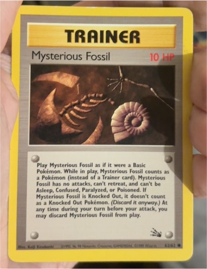 1999 Pokémon Fossil #62 Mysterious Fossil — front