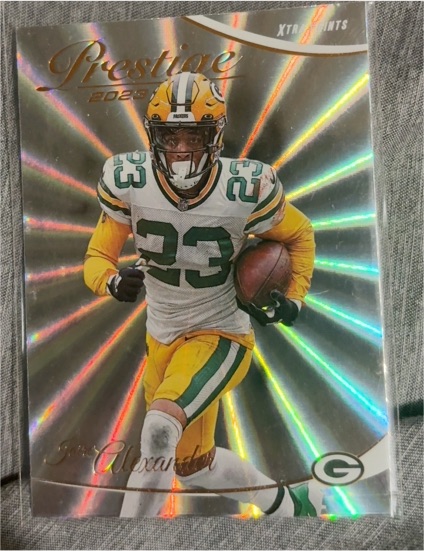 2023 Panini Prestige Xtra Points Sunburst #89 Aaron Jones — front