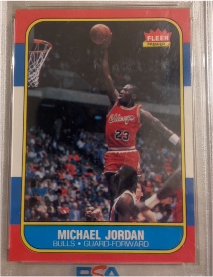 1986 Fleer #23 Michael Jordan — front