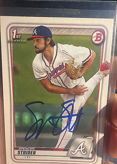 2020 Bowman Draft Spencer Strider #BD-20 — front