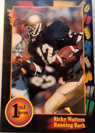 1991 Wild Card #unknown Ricky Watters — front