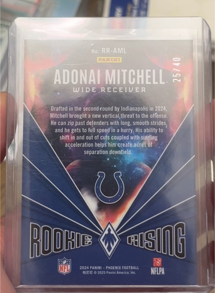 2024 Panini Phoenix Rookie Rising #RR-AML Adonai Mitchell — front