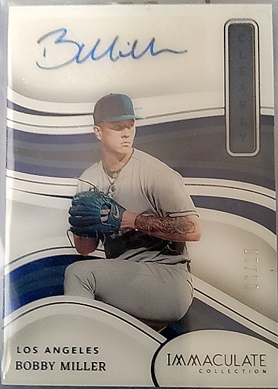 2023 Panini Immaculate Collection Clearly Signatures #CIS-BM Bobby Miller — front