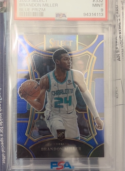2023-24 Panini Select #332 Brandon Miller — front