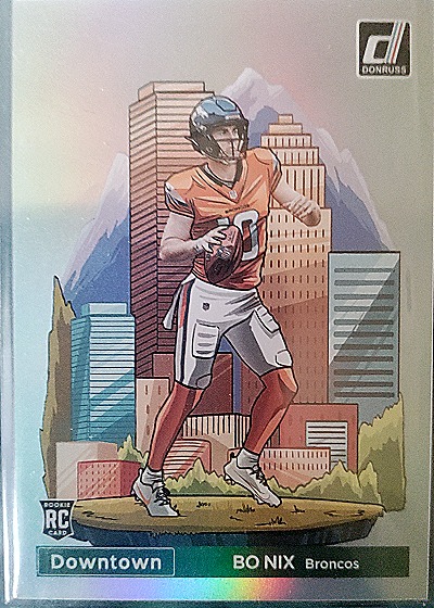 2024 Donruss Downtown #19 Bo Nix — front
