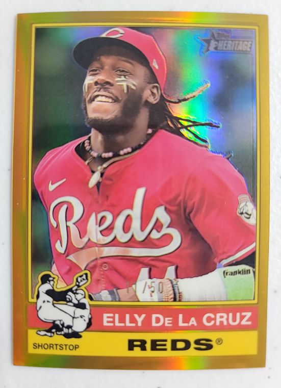 2025 Topps Heritage #263 Elly De La Cruz — front