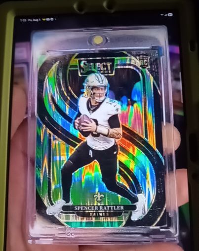 2024 Panini Select #130 Spencer Rattler Silver Premier Level Die-Cut Rookie — front