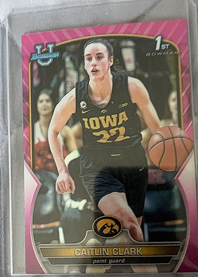 2022 Bowman University Chrome #50 Caitlin Clark — front