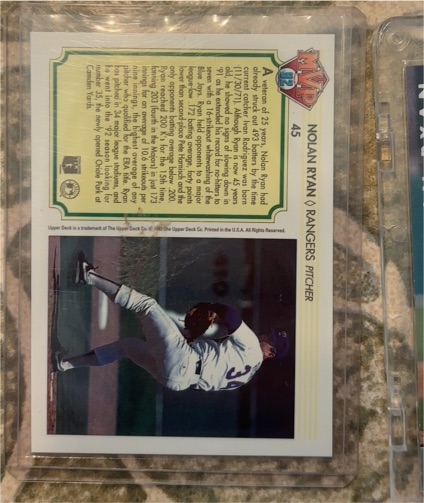 1992 Upper Deck Team MVP Holograms #45 Nolan Ryan — front