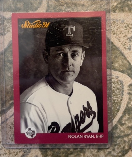 1991 Leaf Studio #128 Nolan Ryan — front