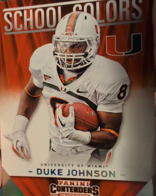 2015 Panini Contenders Draft Picks School Colors #15 Duke Johnson — front