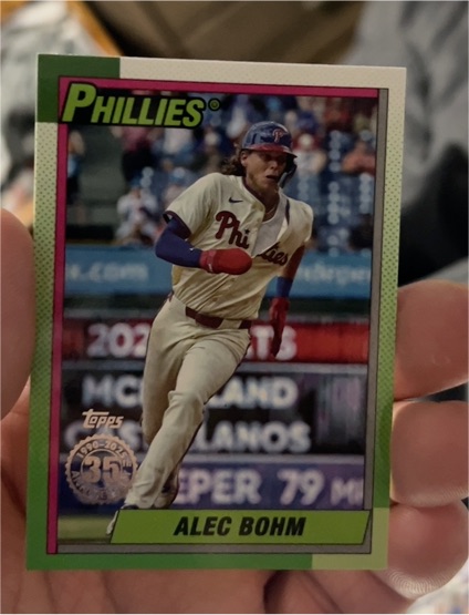 2025 Topps Series 2 1990 35th Anniversary #90B2-21 Alec Bohm — front