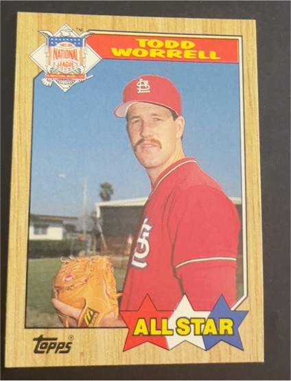 1987 Topps #605 Todd Worrell All Star — front