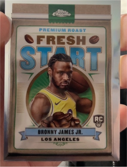 2024-25 Topps Chrome Fresh Start #FS-15 Bronny James Jr. — front