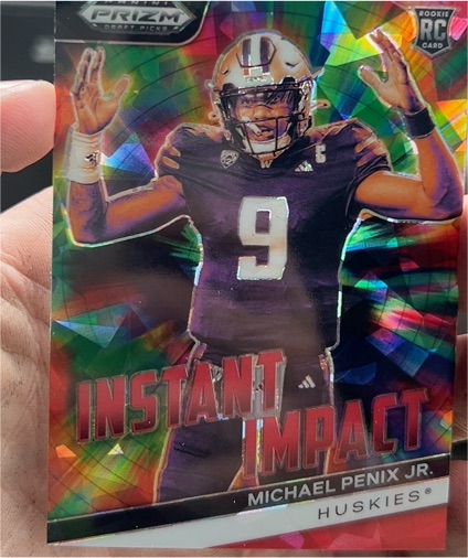 2024 Panini Prizm Draft Picks Instant Impact #II-MPJ Michael Penix Jr. — front
