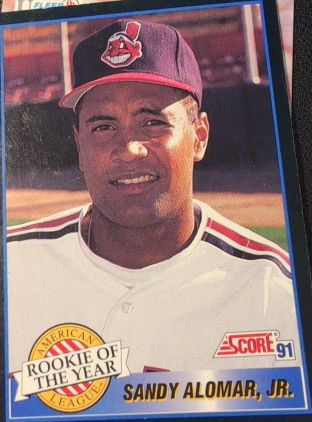 1991 Score #879 Sandy Alomar, Jr. — front
