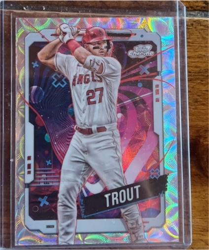 2024 Topps Cosmic Chrome #35 Mike Trout — front