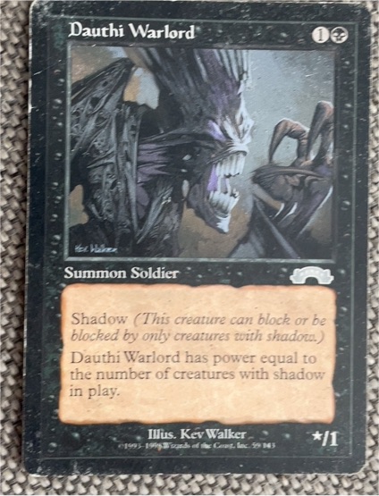 1996 Magic: The Gathering #59 Dauthi Warlord — front