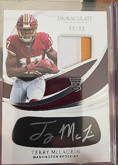 2019 Panini Immaculate Collection #90 Terry McLaurin — front
