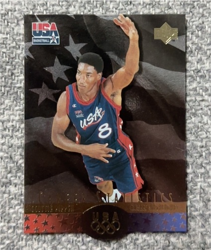 1996 Upper Deck USA SP Career Statistics #S7 Scottie Pippen — front