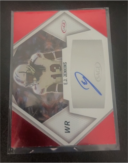 2023 Sage Low Series Autographs Red #A-EJJ E.J. Jenkins — front