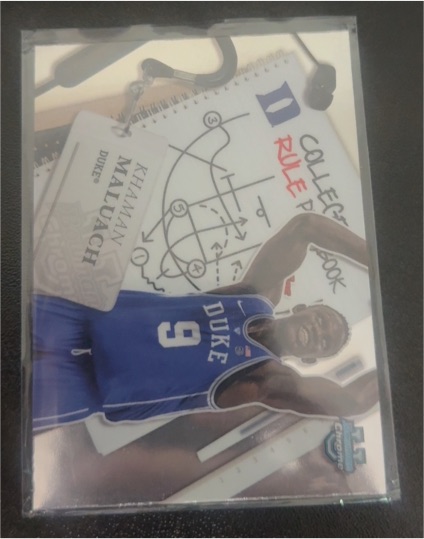 2024-25 Bowman University Chrome #CRP-16 Khaman Maluach College Rule Playbook — front