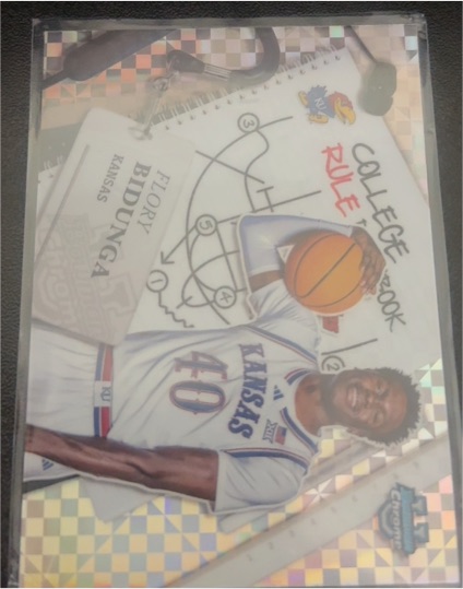 2024-25 Bowman Chrome University #CRP-10 Flory Bidunga College Rule Playbook — front