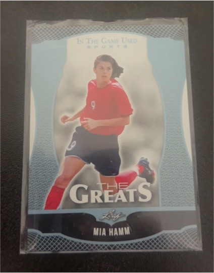 2024 Leaf In The Game Used Sports The Greats #TG-22 Mia Hamm — front