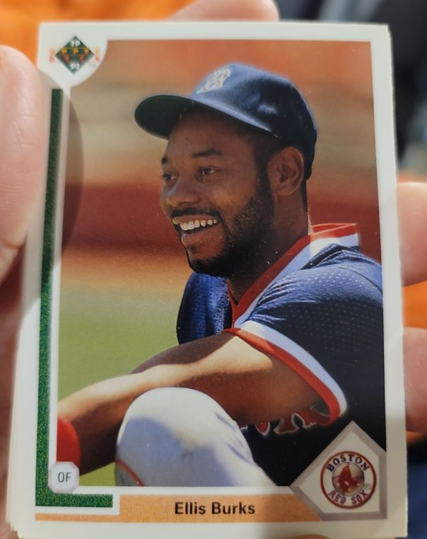 1991 Upper Deck #436 Ellis Burks Boston Red Sox — front