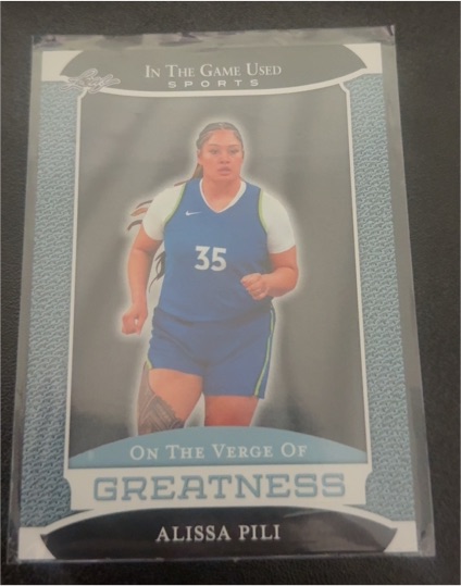 2024 Leaf In The Game Used Sports On The Verge Of Greatness Alissa Pili — front