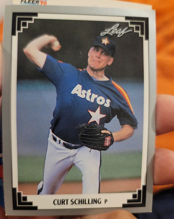 1991 Leaf #292 Curt Schilling Houston Astros — front