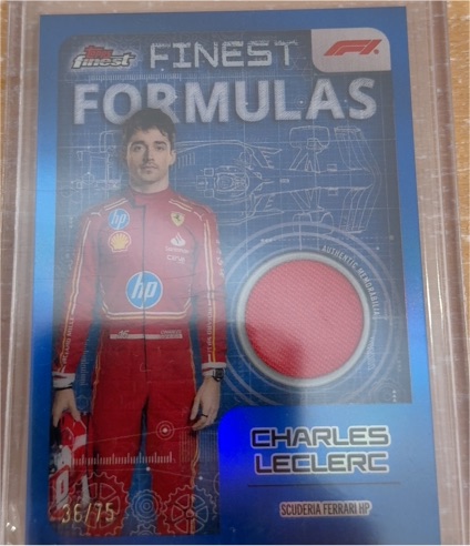 2024 Topps Finest Formula 1 Finest Formulas #FFLEC Charles Leclerc — front