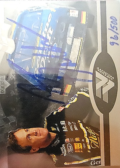 1996 Upper Deck Virtual Velocity #VV1 Geoff Bodine — front