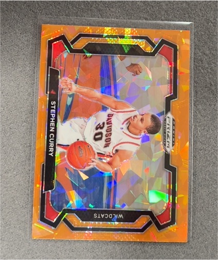2024 Panini Prizm Draft Picks #77 Stephen Curry Davidson Wildcats — front