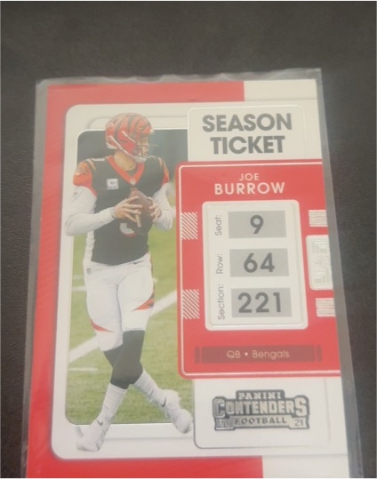 2021 Panini Contenders Season Ticket #19 Joe Burrow — front