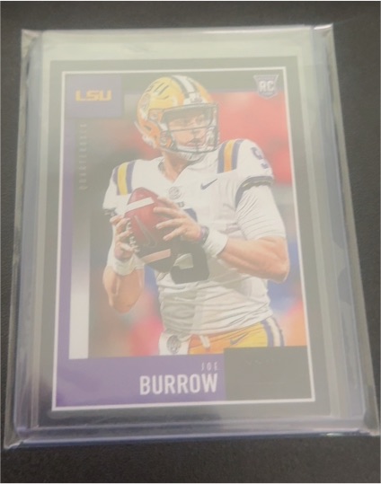 2020 Panini Score #360 Joe Burrow Rookie Card — front