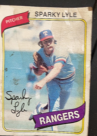 1980 Topps #115 Sparky Lyle Texas Rangers — front