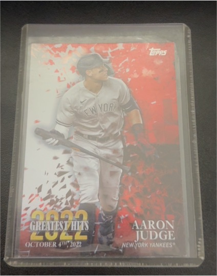 2023 Topps Series 1 2022 Greatest Hits #22GH-25 Aaron Judge — front