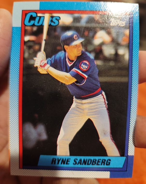 1990 Topps #210 Ryne Sandberg Chicago Cubs — front