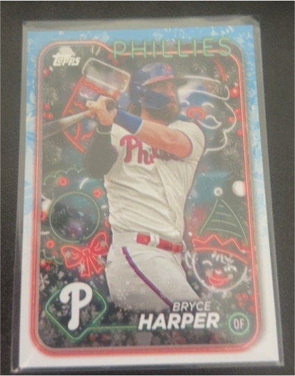 2024 Topps Holiday #H179 Bryce Harper — front