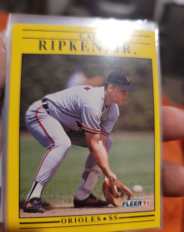 1991 Fleer #490 Cal Ripken, Jr. — front