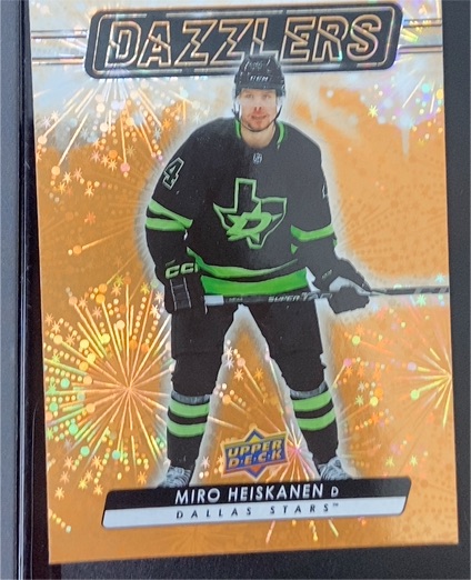 2023-24 Upper Deck Extended Series Dazzlers #DZ-123 Miro Heiskanen — front
