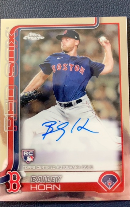 2025 Topps Chrome Red Sox Bailey Horn — front