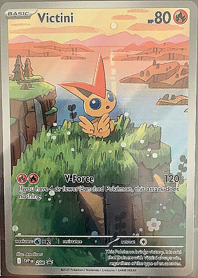 2025 Pokémon Black Star Promo #208 Victini — front