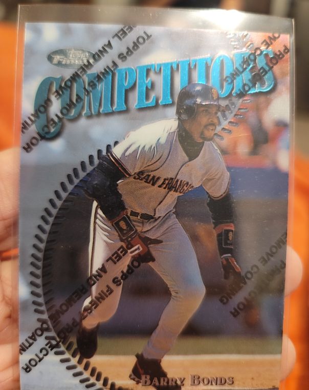 1997 Topps Finest #313 Barry Bonds — front