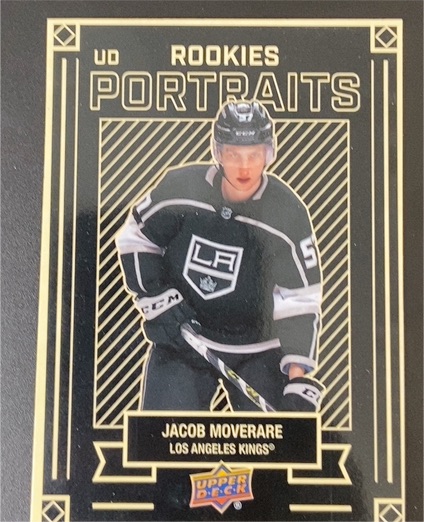 2022-23 Upper Deck UD Portraits #P-64 Jacob Moverare — front