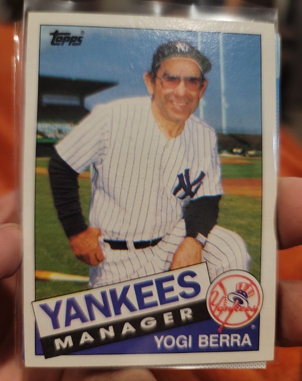 1985 Topps #155 Yogi Berra — front