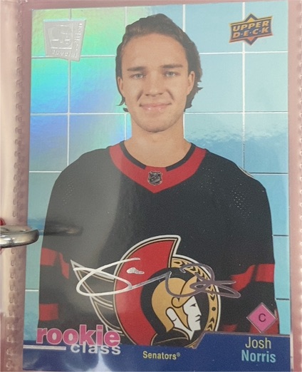 2020-21 Upper Deck Extended Series Rookie Class SE #RC-38 Josh Norris — front